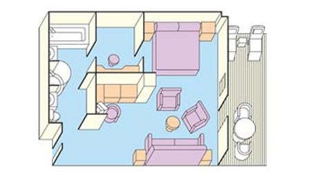 Balcony cabins layout