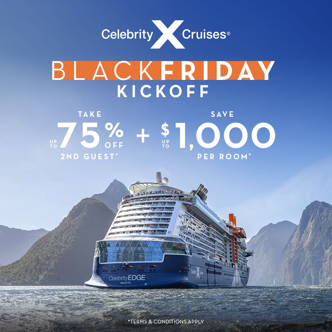 Celebrity Cruises Black Friday Kick Off Sale