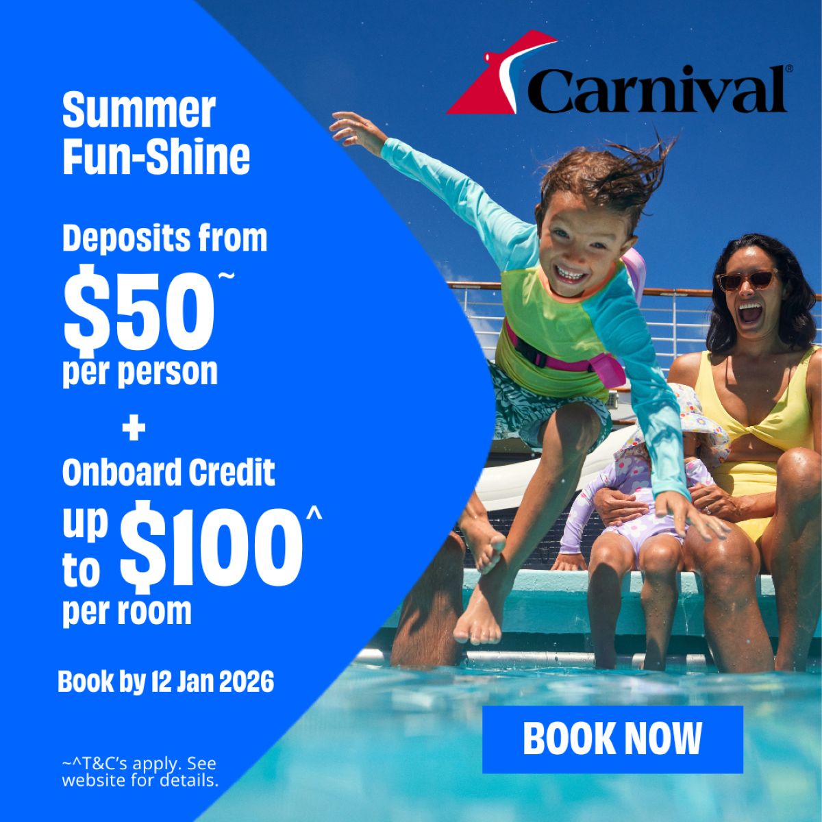 Carnival Cruises Summer Fun-shine Sale