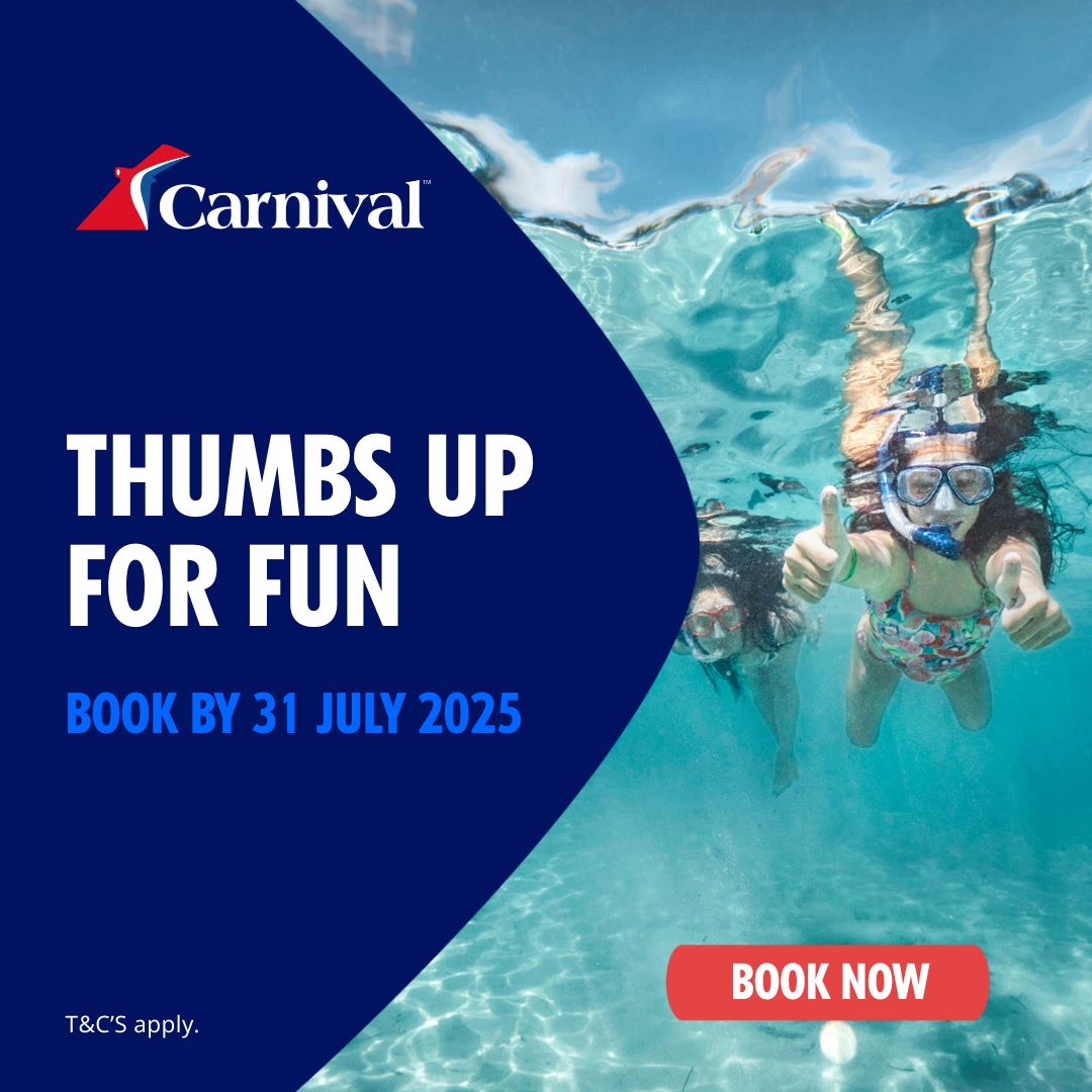 Carnival Cruises Thumbs Up for Fun Sale