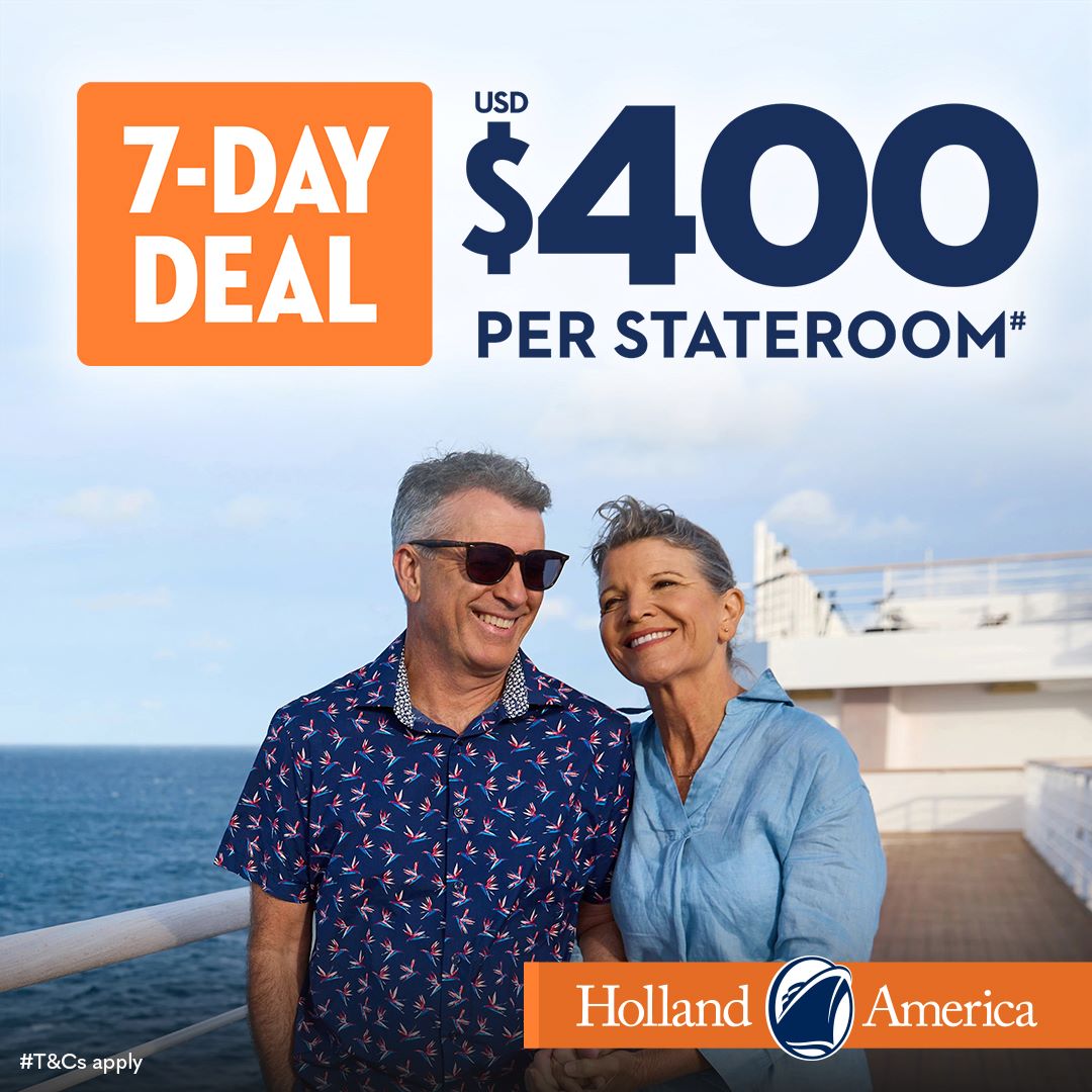 Holland America 7 Day Deal