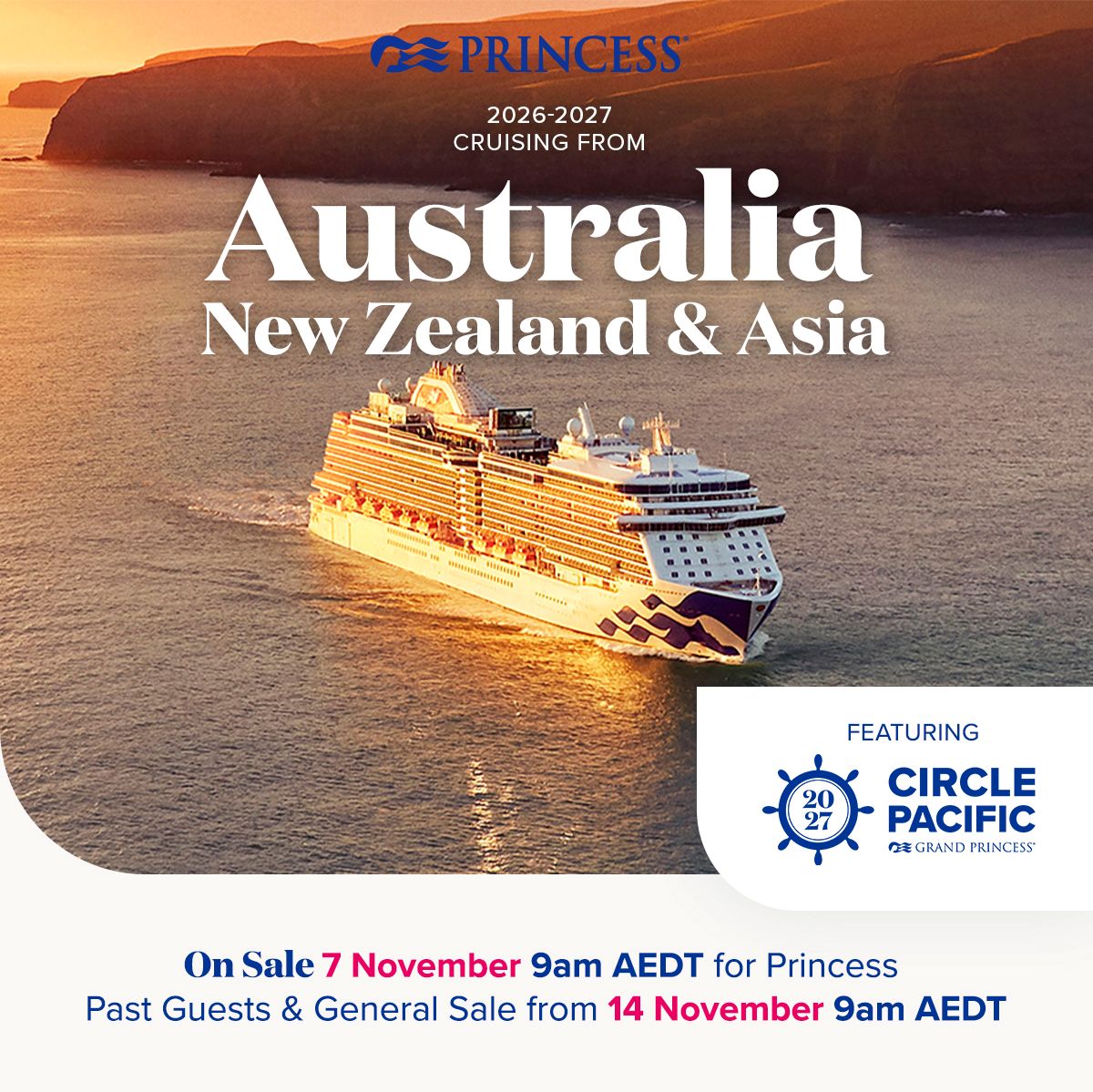 Princess Cruises Australia and New Zealand 2027-2028