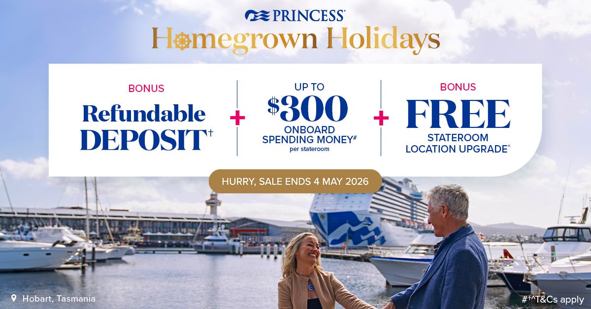 Princess Cruises Homegrown Holidays Limited Time Offer
