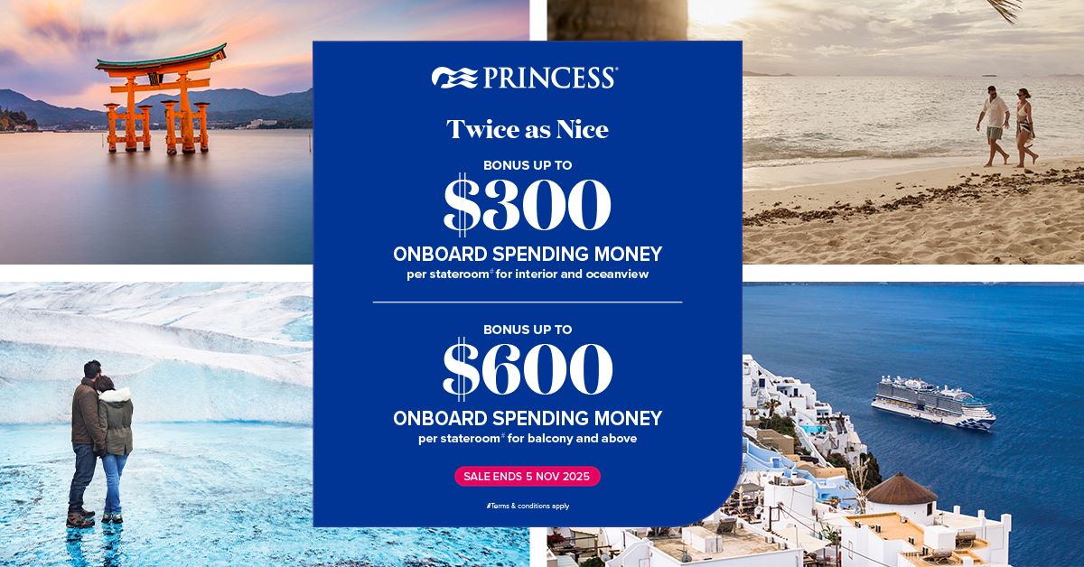 Princess Cruises Twice as Nice Plus Sale