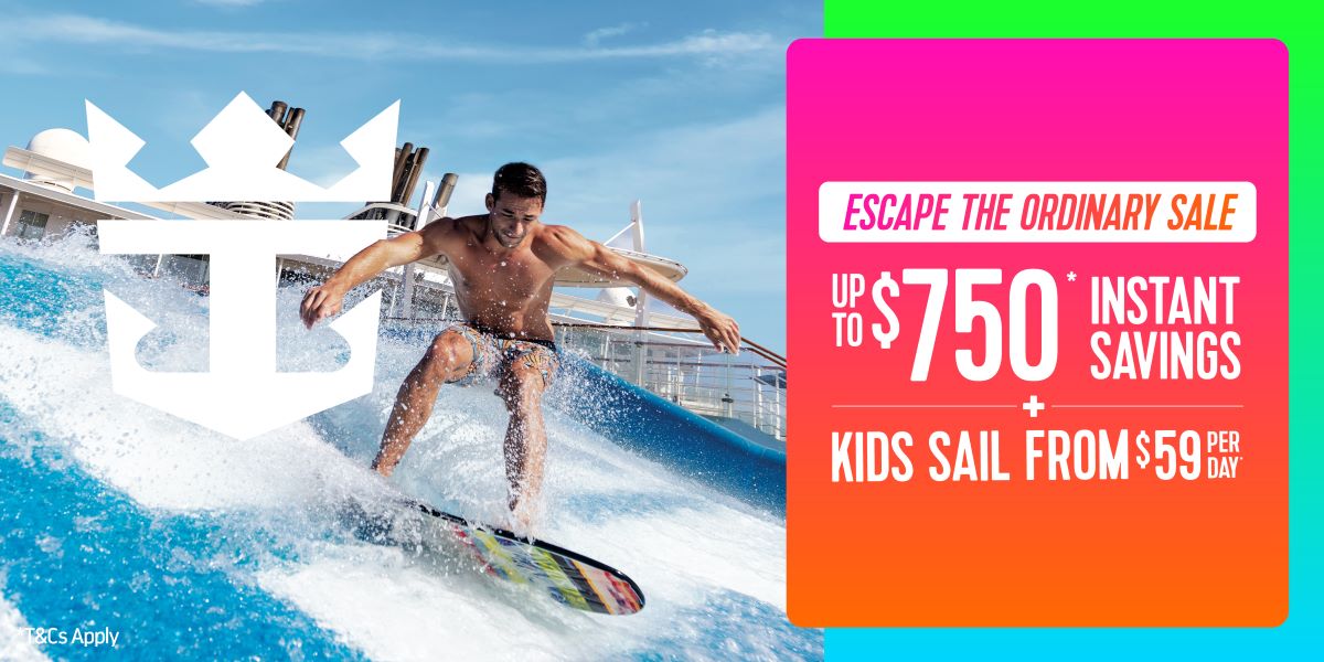 Royal Caribbean Escape the Ordinary Sale